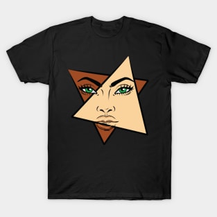 black and white anime face T-Shirt